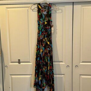 Regina Kravitz Tropical Print Dress NWT Vintage 1980s